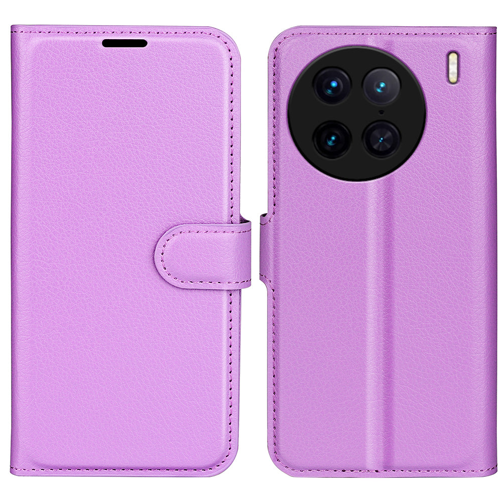 For vivo X90 Pro 5G Full Protection Flip Phone Case Anti-scratch Litchi Texture PU Leather Stand Wallet Phone Cover For vivo X90 Pro 5G Full Protection Flip Phone Case Anti-scratch Litchi Texture PU Leather Stand Wallet Phone Cover